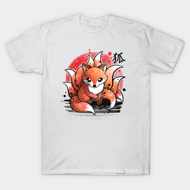 Nine tailed fox T-Shirt by NemiMakeit